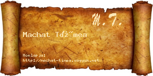Machat Tímea névjegykártya